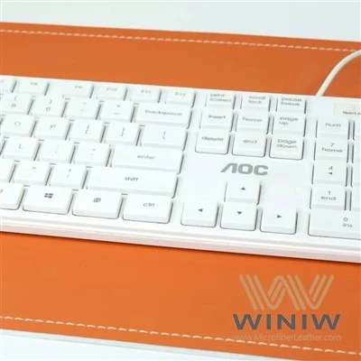 マウス/キーボードパッド用の柔らかいポリエステルのフェイバーフェイクレザーファブリック